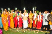 Hon'ble Governor along with First Lady Adv. (Smt.) Reetha Sreedharan attended the rituals on the occasion of “Tulsi Vivah” celebrated at Raj Bhavan