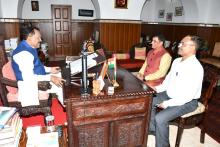 Shri R.A. Chandrasekhar, IPS, Additional Director, IB, Mumbai and Shri Sharan Kumar, Assistant Director, IB, Goa called on Hon'ble Governor at Raj Bhavan