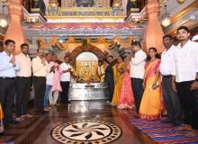 Hon’ble Governor visited Our Lady of Victory Church, Revora, Mauli Devasthan, Nadora, “Ranyache Juve”, island, Corjuen fort and interacted with Sarpanch and Panchayat members of Aldona Panchayat, Shikeri Gaushala, Maem as part of Dweep Parichay Yatra