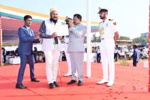 Hon’ble Governor unfurled the National Flag, took salute of the Parade and addressed the gathering at the Republic Day function held at Goa University Ground.