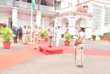 Flag Hoisting by the Hon'ble Governor on Independence Day 2024 at Raj Bhavan.  