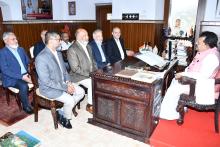  Indian Red Cross Society, Goa State Branch, Mr. Gaurish M. Dhond,  Mr. Manguirish Pai Raikar, Deo Lemy Da Costa and others Called On Hon'ble Governor At Raj Bhavan. 