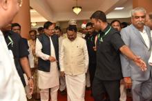 Hon'ble Governor as Chief Guest attended releasing of Documentary on Sri Sidharoodh Swamiji, Org. by Prudent Media Network at Ravindra Bhavan Margao. 