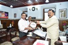 Dr. Chandrakant Shetye, MLA, Santosh Malik, Vishnu Parab Called On Hon'ble Governor At Raj Bhavan. 