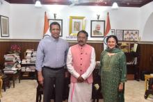 Justice Bechu Kurian Thomas, Judge of the High Court of Kerala Called On Hon'ble Governor At Raj Bhavan.