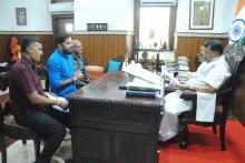 Shri Siddesh Naik, President of North Goa Zilla Panchayat, Anil Kumar Pawar, Ranganath Kavlekar called on Hon'ble Governor at Raj Bhavan.