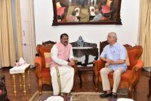 Shri Rajendra Vishwanath Arlekar, Hon’ble Governor of Bihar called on Hon'ble Governor at Raj Bhavan. 