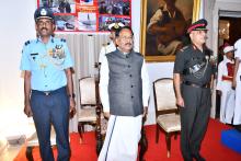 Hon'ble Governor attended as a Chief Guest for Felicitation of NCC Cadets participated in Republic Day. Parade Delhi from Goa State, at Old Darbar Hall, Raj Bhavan.
