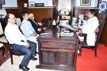 Adv.  Devidas Pangam, Advocate General Goa, Mr. Zilman Coelho Pereira President High Court Bar Association Goa called on Hon'ble Governor at Raj Bhavan.