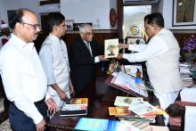 Adv.  Devidas Pangam, Advocate General Goa, Mr. Zilman Coelho Pereira President High Court Bar Association Goa called on Hon'ble Governor at Raj Bhavan.